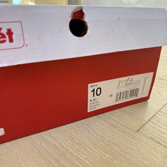 Propet Mens Porter Loafers Size 10 W (E) Black New With Box Hook And Loop Strap - Picture 6 of 7